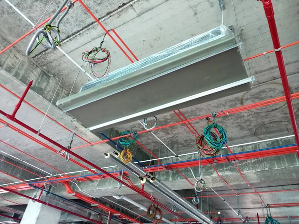 Kuala Lumpur Malaysia April 2018 Installation Air Conditioner Ducting Chiller — ストック写真