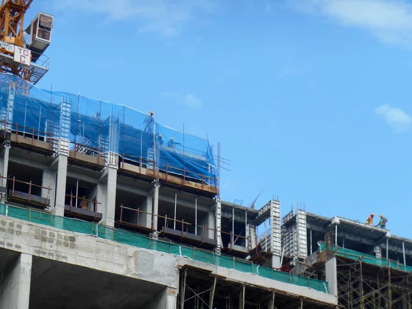 Kuala Lumpur Maleisië Juni 2018 Hoge Flatgebouw Appartement Aanbouw Het — Stockfoto