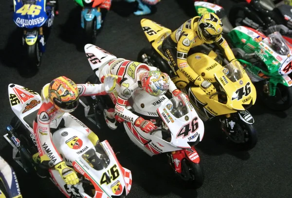 Kuala Lumpur Malaysia Julho 2016 Miniatura Modelos Motocicletas Esportivas Cima — Fotografia de Stock