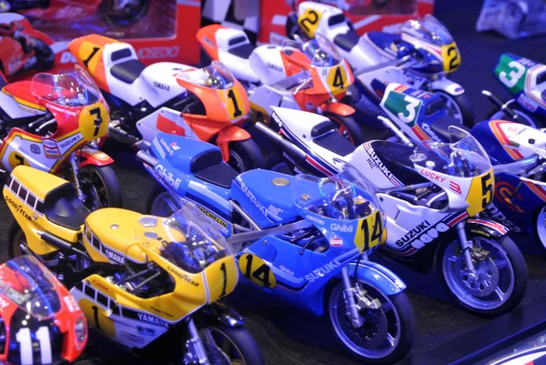 Kuala Lumpur Malaysia Julho 2016 Miniatura Modelos Motocicletas Esportivas Cima — Fotografia de Stock