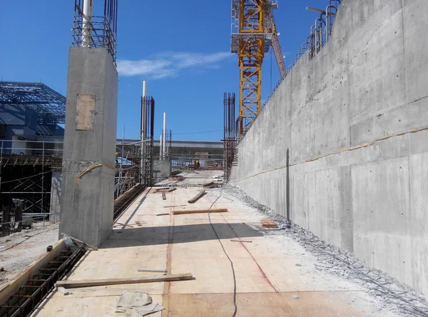 Kuala Lumpur Malaysia Januari 2017 Building Reinforcement Concrete Structure Construction — стоковое фото