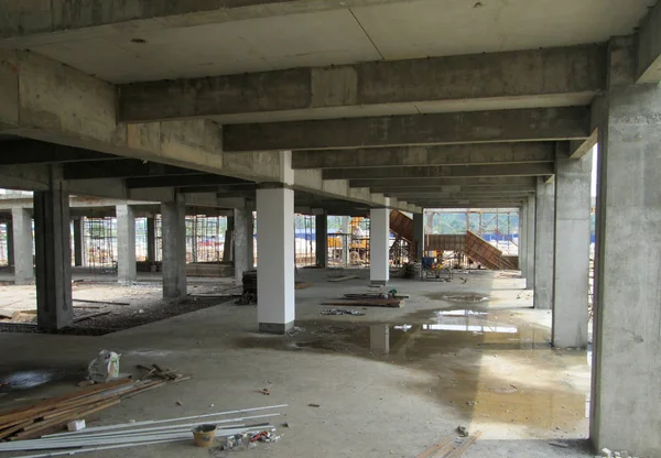 Kuala Lumpur Malaysia Januari 2017 Reinforcement Concrete Column Part Building — стоковое фото