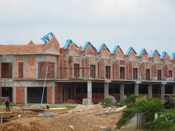 Seremban Malaysia June 2019 Double Story Luxury Terrace House Construction — Stock Photo, Image