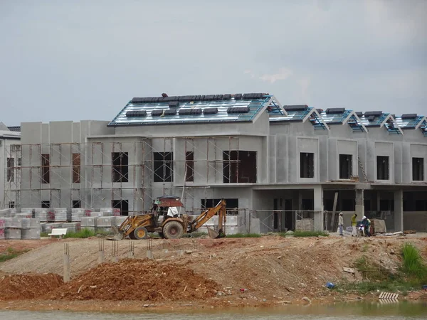 Seremban Malasia Junio 2019 Casa Terraza Lujo Dos Pisos Construcción — Foto de Stock