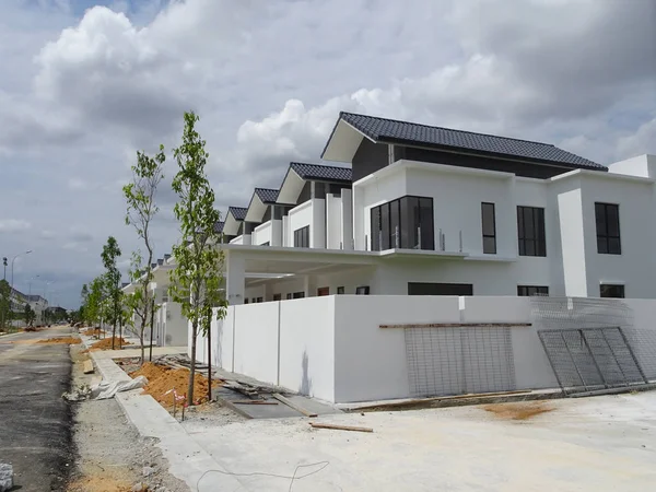 Seremban Malaysia June 2019 Rumah Teras Bertingkat Mewah Sedang Dibangun — Stok Foto