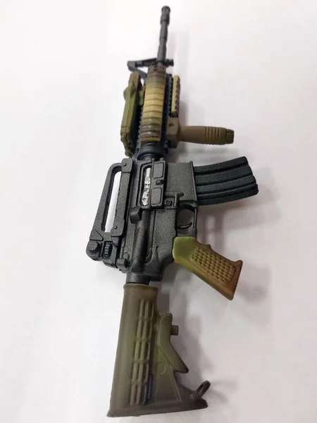 Kuala Lumpur Malasia Junio 2018 Modelo Plástico Pistola Automática Militar — Foto de Stock