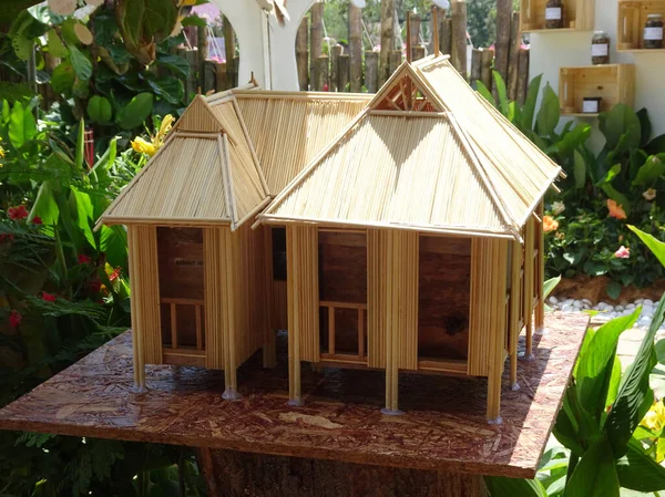 Putrajaya Malaysia August 2018 Models Traditional Malay Houses Made Wood — Stock Photo, Image