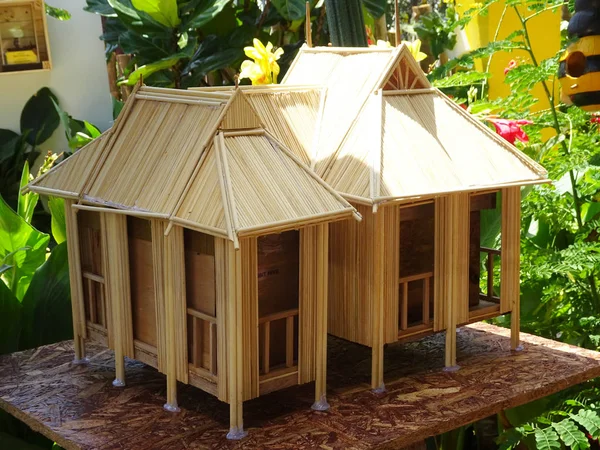 Putrajaya Malaysia August 2018 Models Traditional Malay Houses Made Wood — Stock Photo, Image