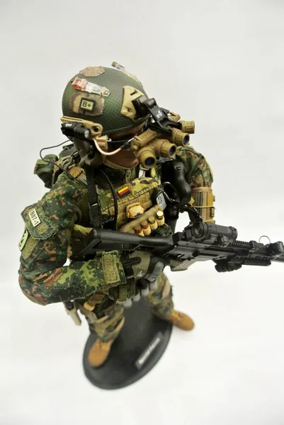 Kuala Lumpur Malaysia Maj 2018 Valt Fokuserad Modern Armé Actionfigur — Stockfoto