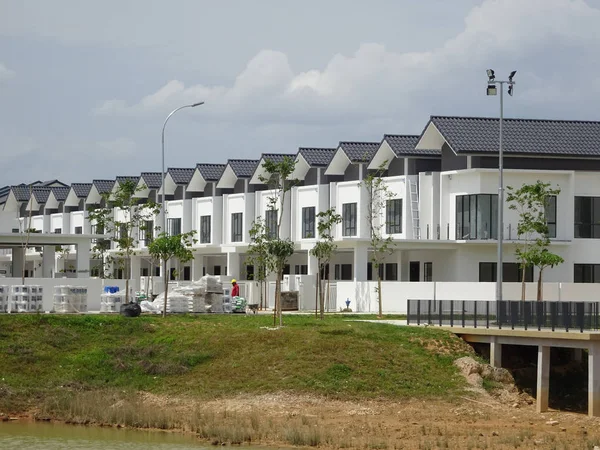 Seremban Malaysia Juni 2019 Neues Zweistöckiges Luxuriöses Terrassenhaus Bau Malaysien — Stockfoto