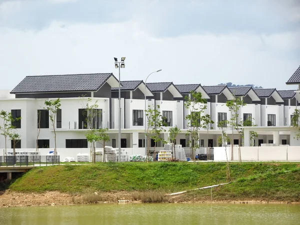 Seremban Malasia Junio 2019 Nueva Casa Terraza Lujo Dos Pisos — Foto de Stock