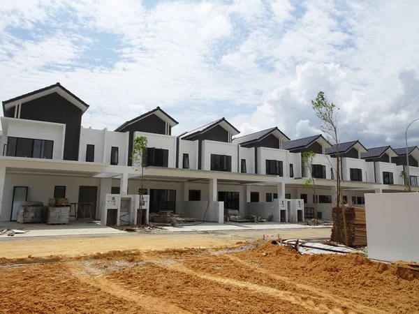 Seremban Malaysia June 2019 New Double Story Luxury Terrace House — Stock Photo, Image