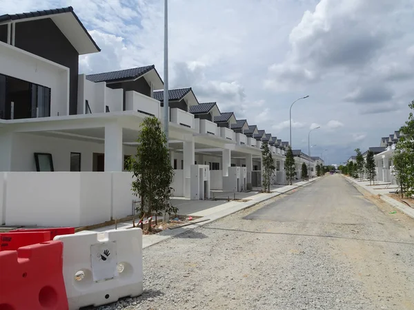 Seremban Malaysia June 2019 New Double Story Luxury Terrace House — Stock Photo, Image