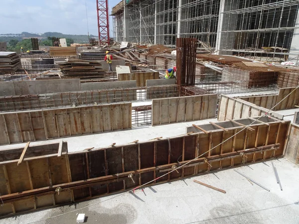 Kuala Lumpur Malaysia August 2017 Timber Formwork Commonly Made Plywood — 스톡 사진