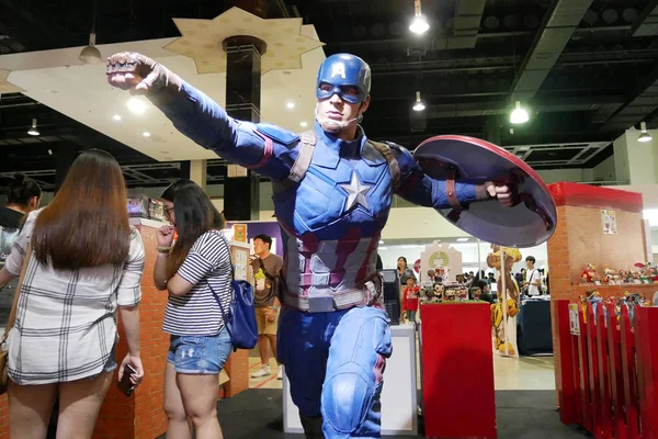 Kuala Lumpur Malaysia June Fictional Character Action Figure Captain America — Stock Photo, Image