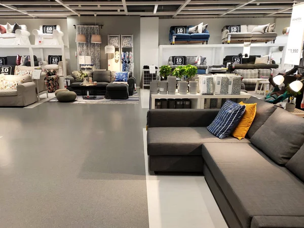 Kuala Lumpur Malezja Lipca 2019 Wnętrze Salonu Ikea Malaysia Ikea — Zdjęcie stockowe