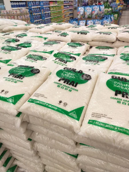 Kuala Lumpur Malaysia July 2019 White Sugar Table Sugar Packed — 스톡 사진