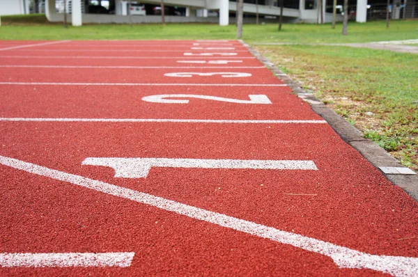 Kuala Lumpur Malaysia April 2019 Outdoor Running Track Athlete Track — Stockfoto