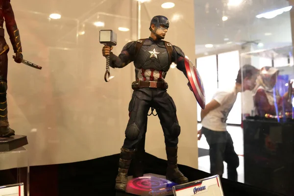 Kuala Lumpur Malaysia June Tokoh Fiksi Tokoh Aksi Captain America — Stok Foto