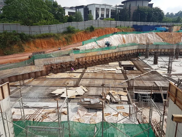 Kuala Lumpur Malaysia March 2020 Building Floor Slab Construction Construction — Stock Photo, Image