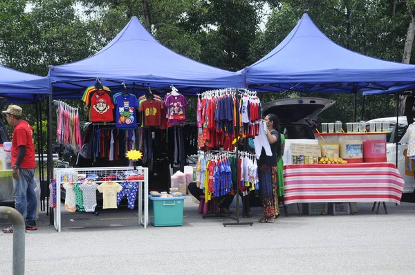 Putrajaya Malaysia August 2020 Människor Var Trångt Malaysiska Hawkers Marknaden — Stockfoto