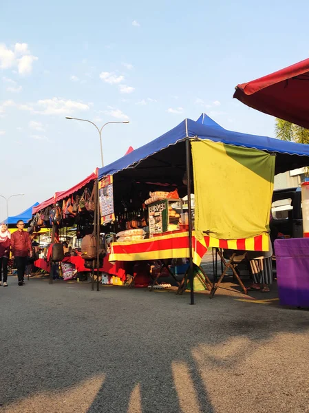 Putrajaya Malasia Agosto 2020 Gente Estaba Atestada Mercado Vendedores Ambulantes —  Fotos de Stock