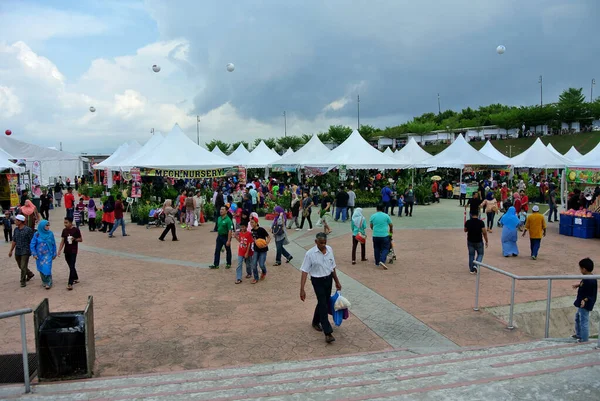 Putrajaya Malaysia August 2020 People Were Crowded Malaysian Hawkers Market — Stock Photo, Image