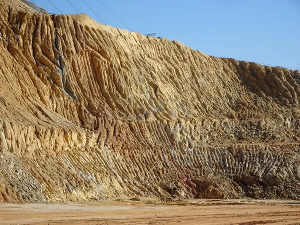 Erosion Boden Und Hängen Wird Durch Niederschläge Verursacht Die Bodenstruktur — Stockfoto