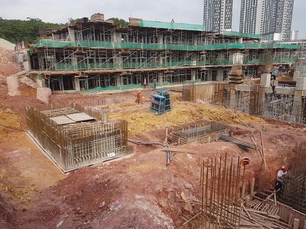 Kuala Lumpur Malaysia May 2018 Building Substructure Super Structure Construction — 图库照片