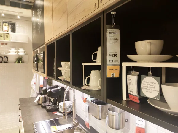 Kuala Lumpur Malaysia July 2019 Seção Cozinha Dentro Showroom Ikea — Fotografia de Stock