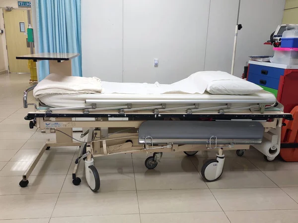 Seremban Malaysia February 2020 Empty Hospital Bed Находится Состоянии Готовности — стоковое фото