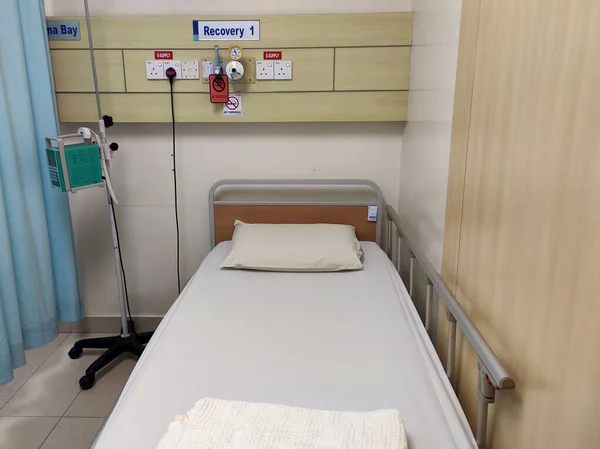 Seremban Malaysia February Bruary 2020 Empty Hospital Bed 它已做好接受病人的准备 — 图库照片
