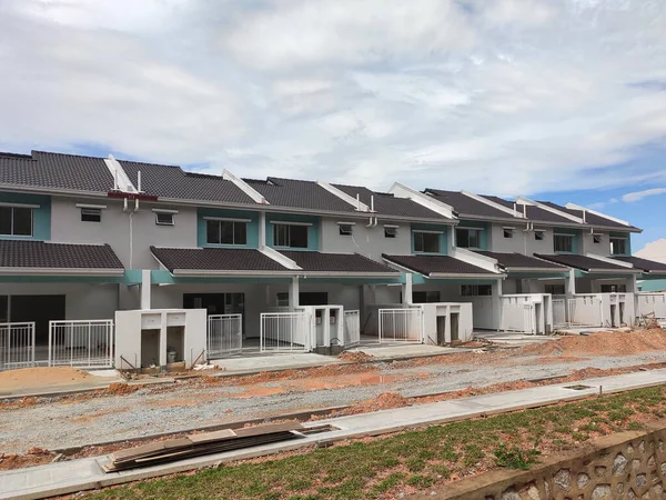 Seremban Malasia Abril 2020 Nueva Casa Con Terraza Lujo Dos — Foto de Stock