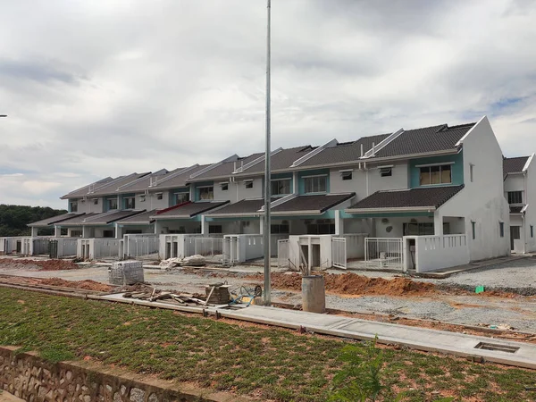 Seremban Malasia Abril 2020 Nueva Casa Con Terraza Lujo Dos — Foto de Stock