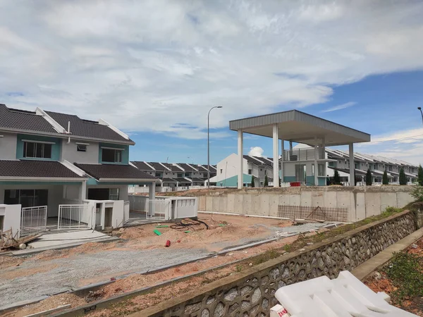 Seremban Malasia Abril 2020 Nueva Casa Con Terraza Lujo Dos — Foto de Stock