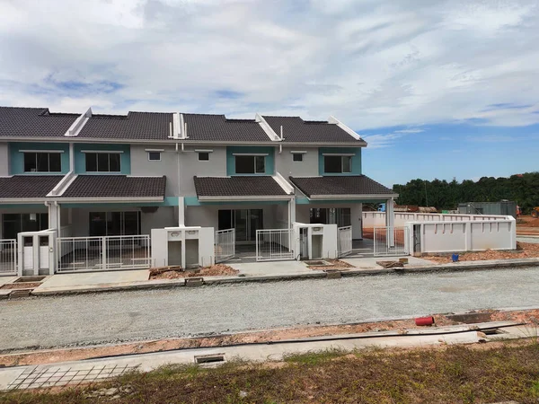 Seremban Malaysia April 2020 New Double Story Luxury Terrace House — Stock Photo, Image