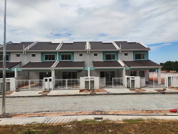 Seremban Malasia Abril 2020 Nueva Casa Con Terraza Lujo Dos — Foto de Stock