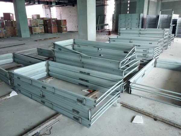 Malacca Malaysia March 2020 Mild Steel Door Frame Stacked Horizontal — 图库照片