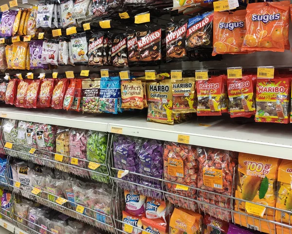 Seremban Malaysia Mai 2019 Die Bonbons Sind Handelsübliche Kunststoffverpackungen Verpackt — Stockfoto