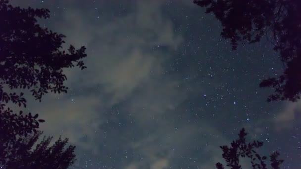 Cielo Nocturno Tiempo Lapso — Vídeos de Stock