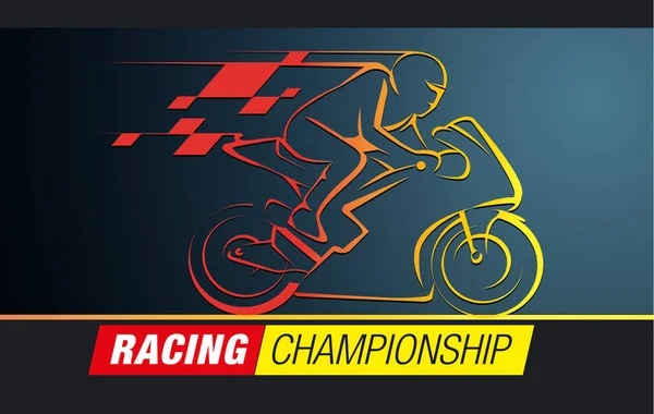 Racing Championship symbol — Wektor stockowy