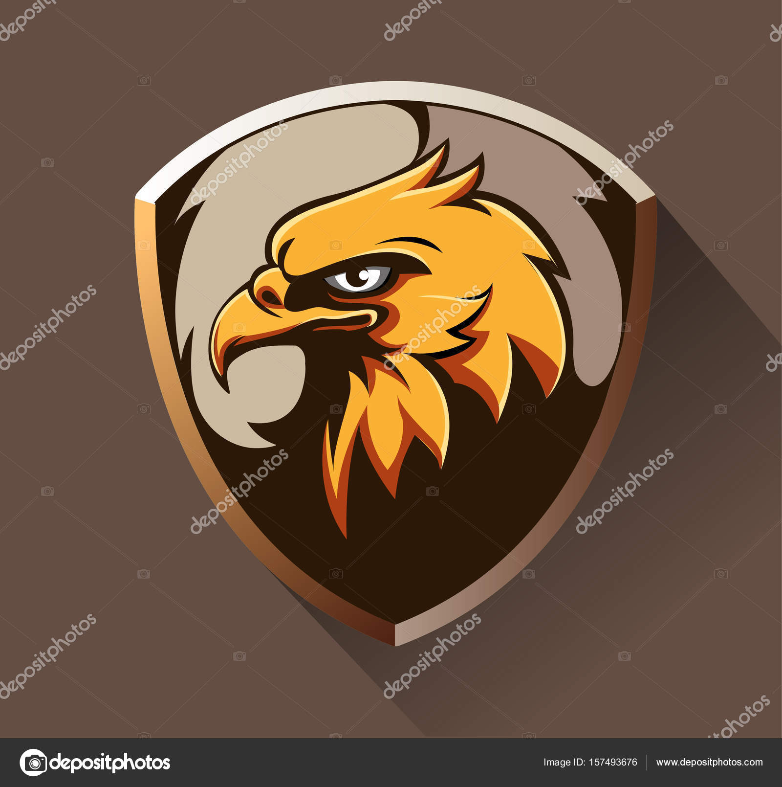 Vector Eagle Head Stock Vector Image By C Msjeje