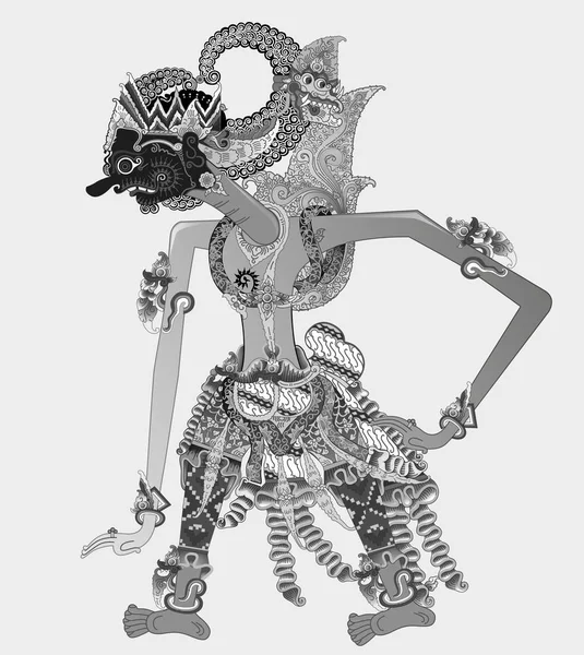 Vector wayang Gatutkaca — Vector de stock