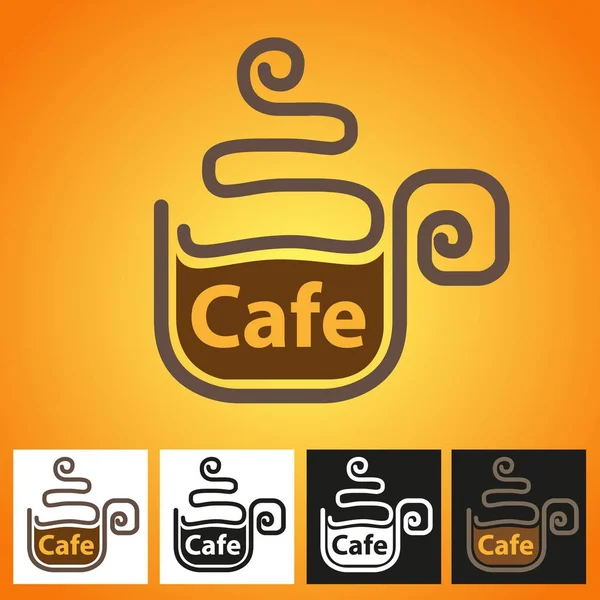 Café-Symbol oder Symbol — Stockvektor