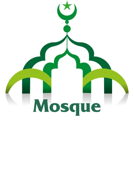 Streszczenie Meczet Symbol Wektor — Wektor stockowy
