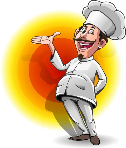 Illustration Vectorielle Chef Cuisinier — Image vectorielle