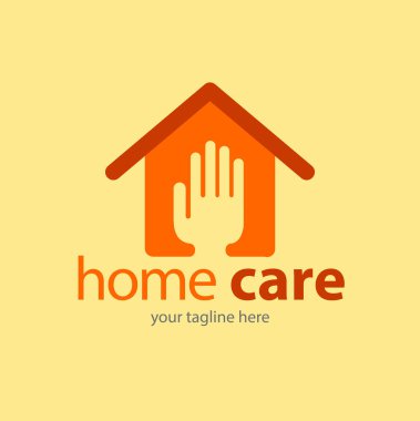 Vector abstract, home care symbol.