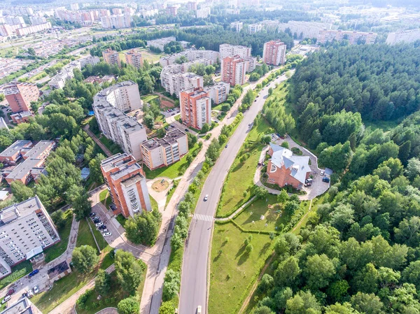 Vista superior sobre el panorama de la ciudad - Kirovo-Chepetsk Rusia — Foto de Stock