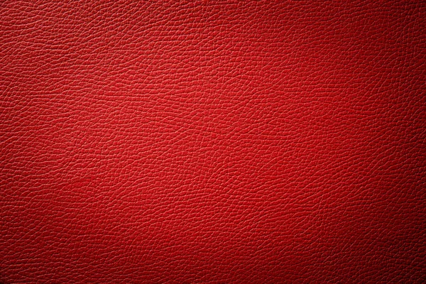Rødt læder tekstur baggrund - Stock-foto