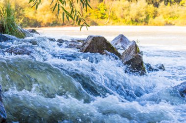 Sonbahar sezonu küçük nehir